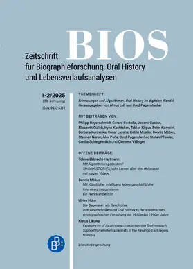BIOS – Zeitschrift für Biographieforschung, Oral History und Lebensverlaufsanalysen