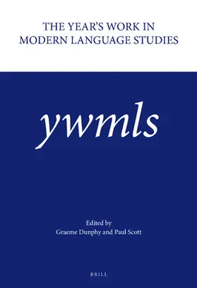 The Year's Work in Modern Language Studies