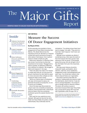 The Major Gifts Report