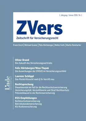 Zvers - Zeitschrift für Versicherungsrecht