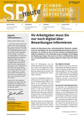 Schwerbehindertenvertretung heute