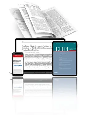 European Health & Pharmaceutical Law Review (EHPL)