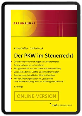 Der PKW im Steuerrecht