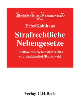 Lexikon des Nebenstrafrechts, mit Fortsetzungsbezug