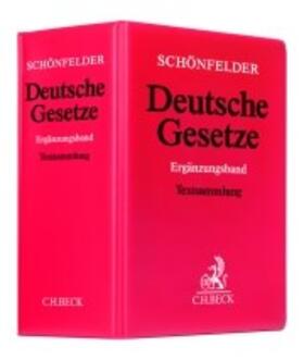 Deutsche Gesetze: Ergänzungsband, mit Fortsetzungsbezug
