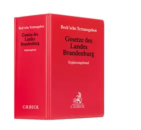 Gesetze des Landes Brandenburg Ergänzungsband