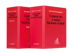 Gesetze des Landes Sachsen-Anhalt: Textsammlung und Ergänzungsband - Kombination, mit Fortsetzungsbezug