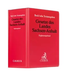 Gesetze des Landes Sachsen-Anhalt Ergänzungsband  Ordner 72 mm