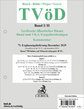TVöD  71. Ergänzungslieferung