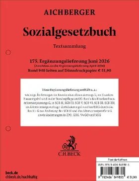Sozialgesetzbuch  175. Ergänzungslieferung