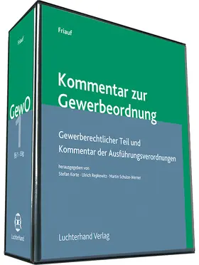 Kommentar zur Gewerbeordnung, mit Fortsetzungsbezug, mit Fortsetzungsbezug