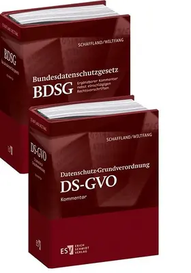 Datenschutz-Grundverordnung (DS-GVO)/ -  - Bundesdatenschutzgesetz (BDSG) - Einzelbezug