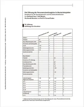 Die Führung der Personenstandsregister in Musterbeispielen