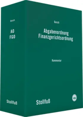 Abgabenordnung Finanzgerichtsordnung, mit Fortsetzungsbezug