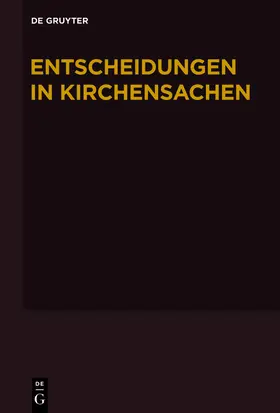 Entscheidungen in Kirchensachen seit 1946