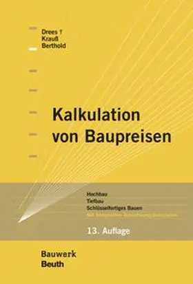 Kalkulation von Baupreisen - Buch mit E-Book