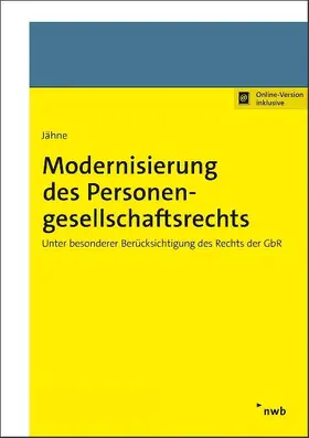 Modernisierung des Personengesellschaftsrechts