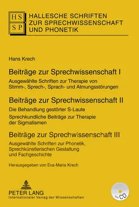 Beiträge zur Sprechwissenschaft I–III