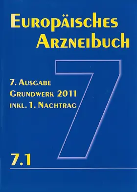 Europäisches Arzneibuch 7. Ausgabe 2011 inkl. Nachtrag 7.1